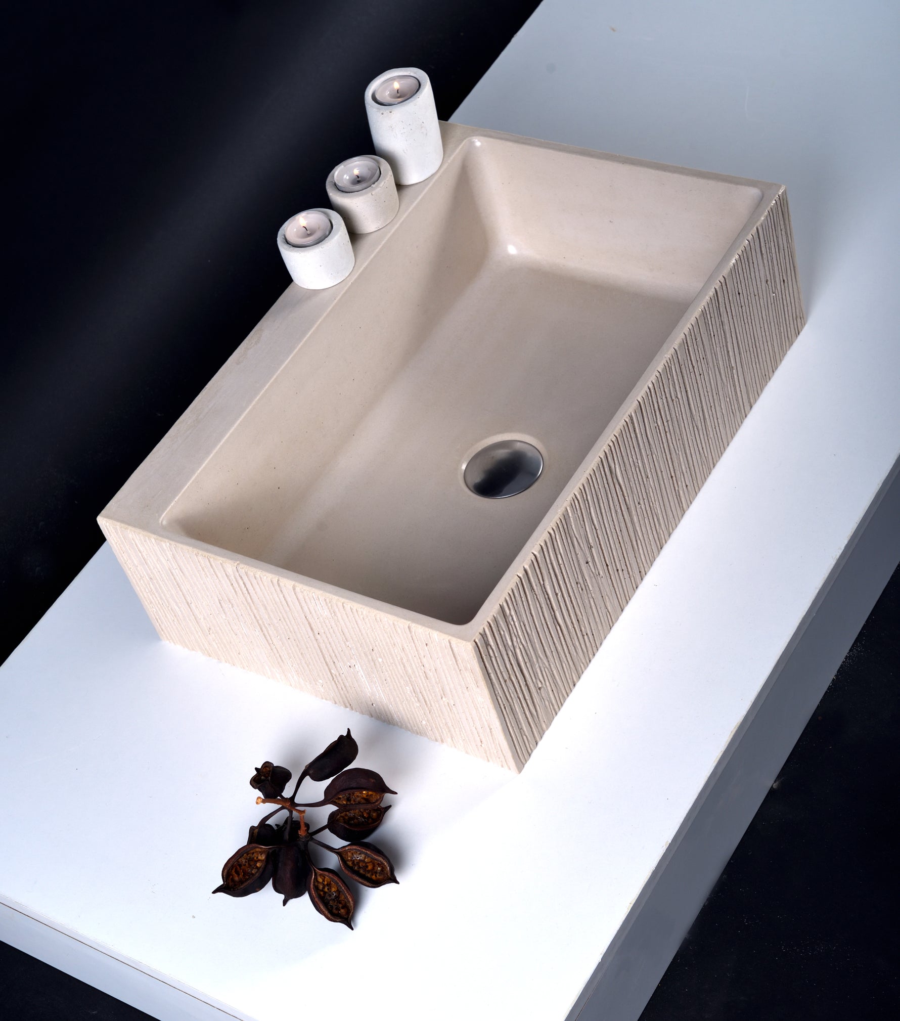 QO Design : Rectangular Washbasin QO Series - robertotiranti.shop