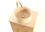 Oi Washbasin : Elegant Cylindrical Washbasin with Matching Custom Top