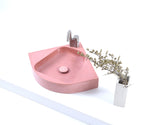 Helen of Troy - Petal Pink Corner Sink: Spacious and Stylish
