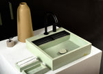 DORIAN ATRIUM I Concrete Sink | Eucalyptus Clay Bathroom Basin | Architectural Countertop Washbasin