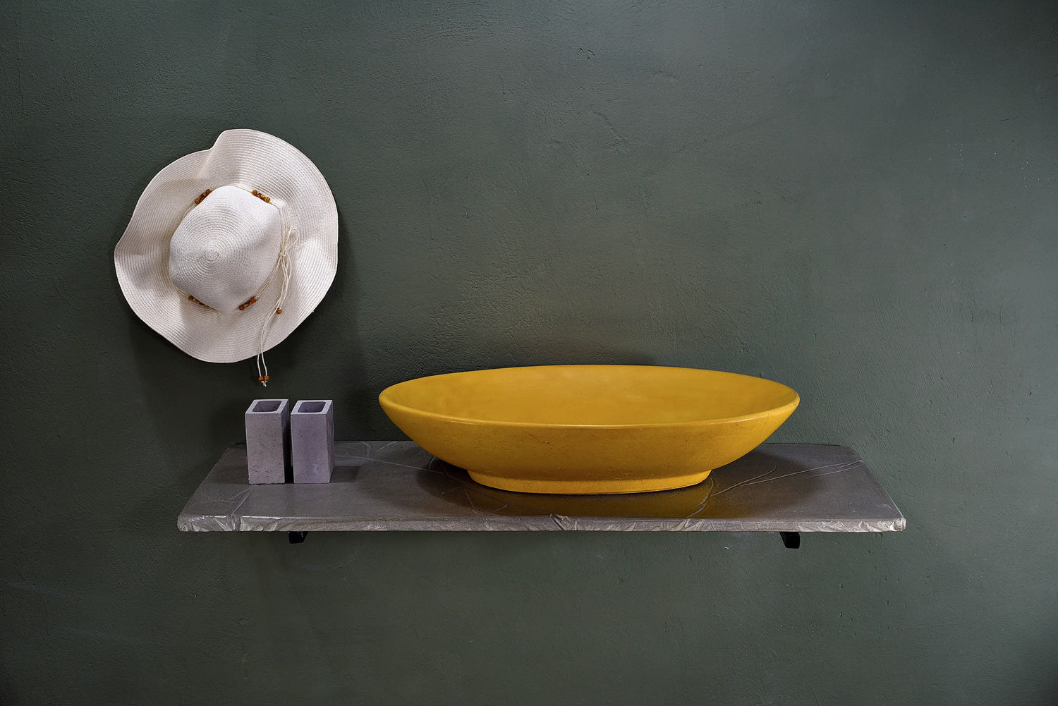 ILUSIA : Big Concrete Bathroom Sink/ ILUSIA Sink / Concrete Washbasin /Bathroom Vessel/Colored sink - robertotiranti.shop