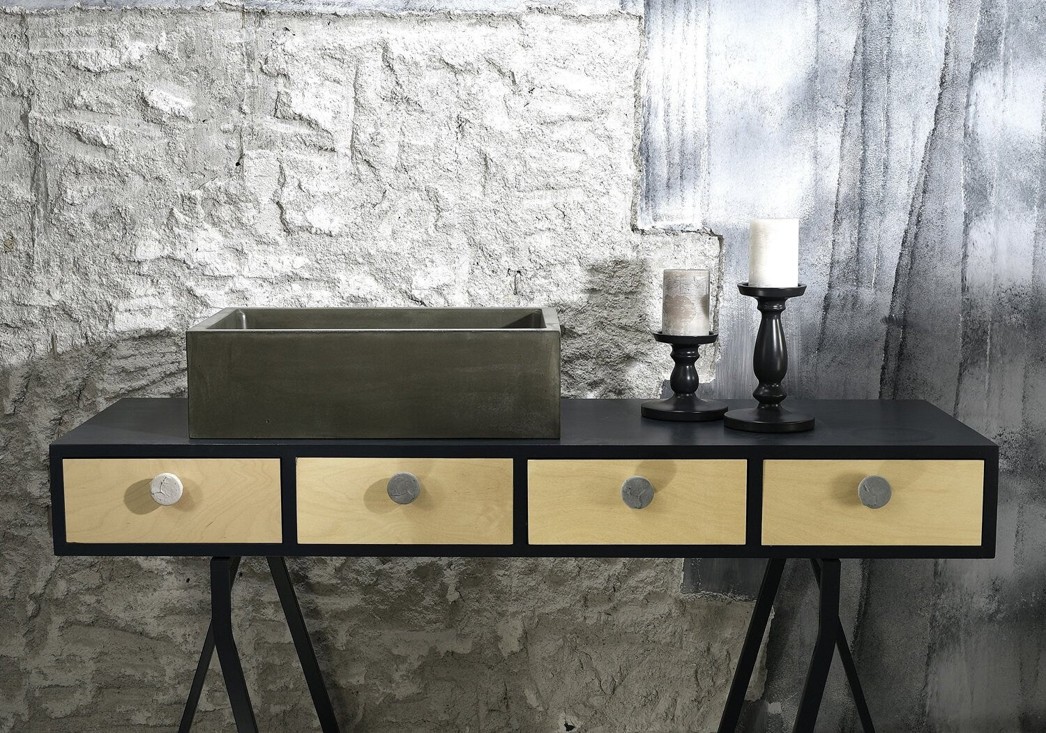 WITI : Dark Green Bathroom Vessel Sink / Colored Top Washbasin - robertotiranti.shop