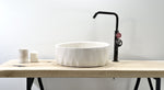 Asymmetrical Round Washbasin - Round Concrete Vessel - Bowl Sink