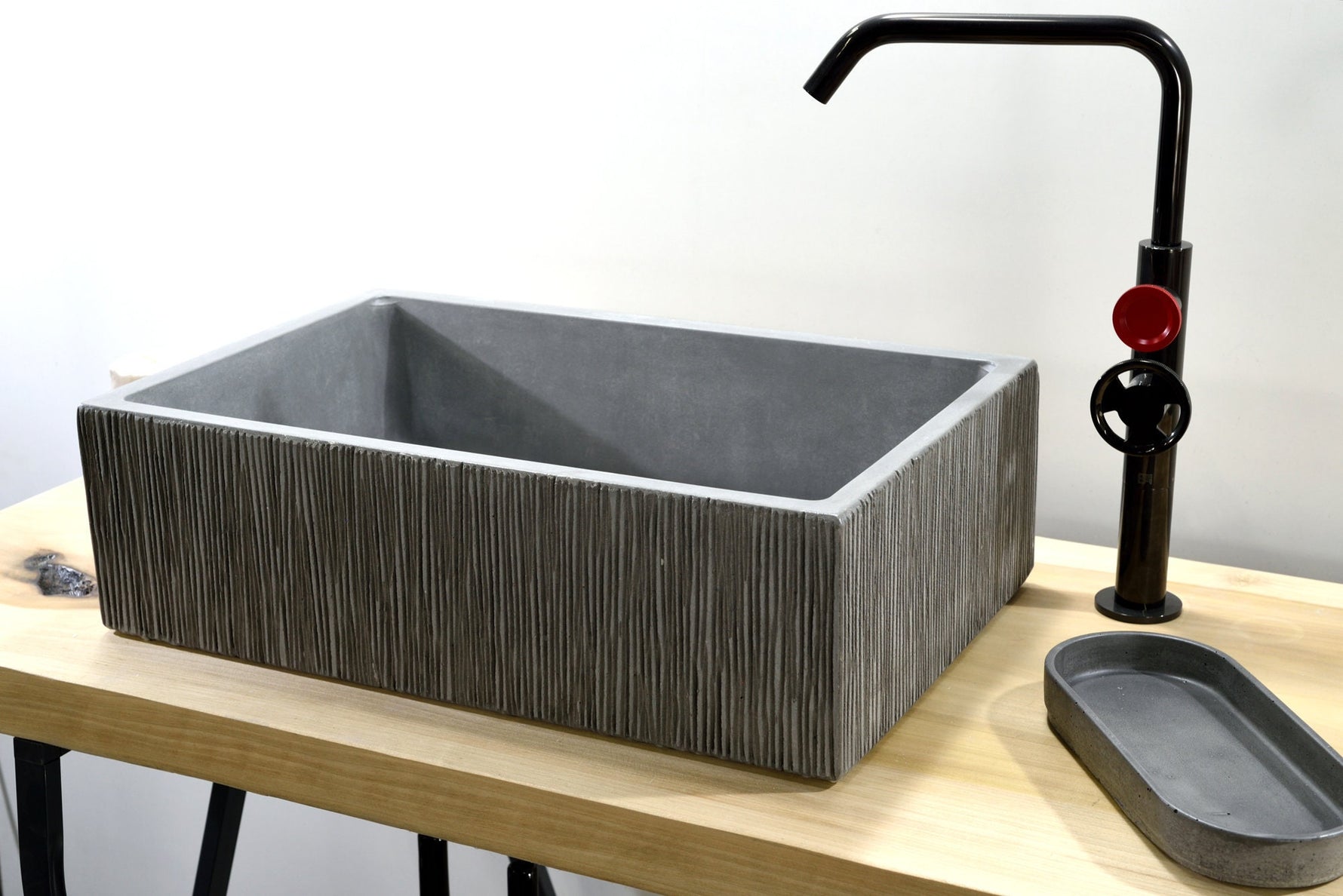 Textured Exterior Rectangular Washbasin , Bathroom Sink Vanity - robertotiranti.shop