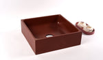 PLINT 40 : Square Sink Dark Red Color | More Colors Available