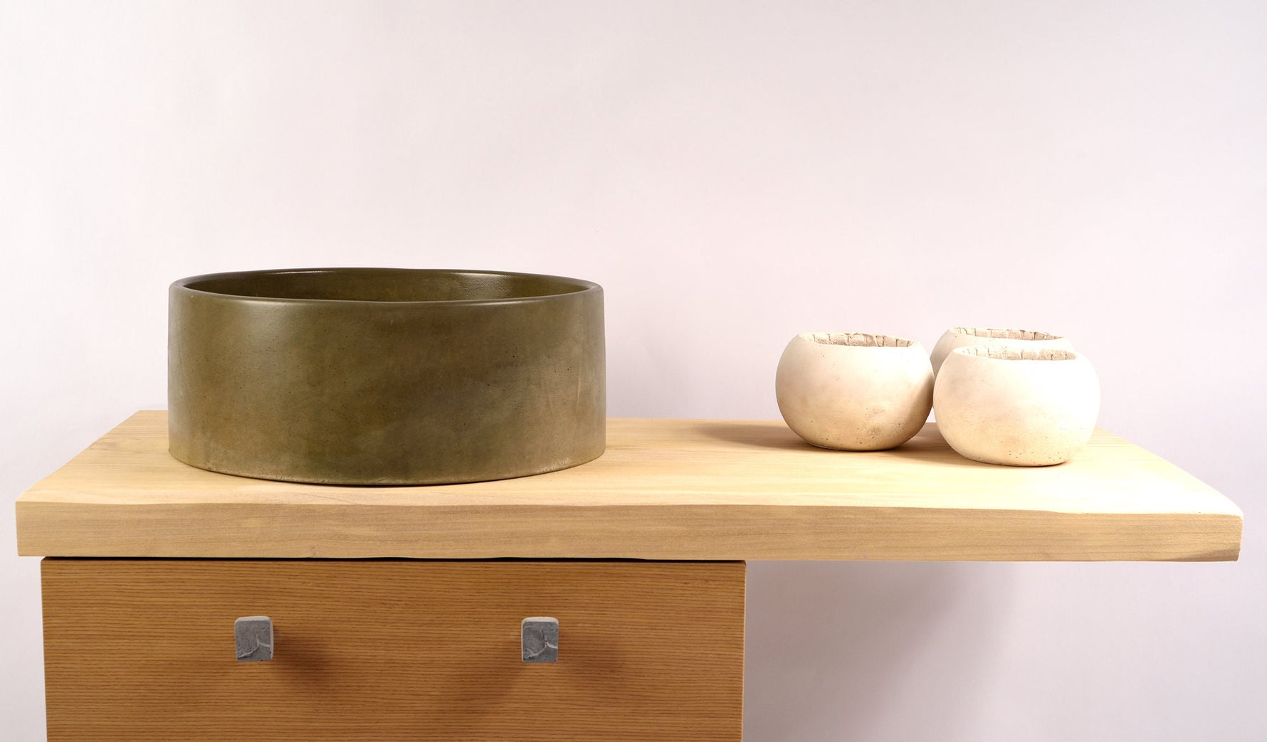 Dark Green Round Sink, Bathroom Washbasin in Dark Green Color - robertotiranti.shop