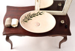 Hand Painted Washbasin Sink ,The olive branch sink Big Countertop Basin - robertotiranti.shop