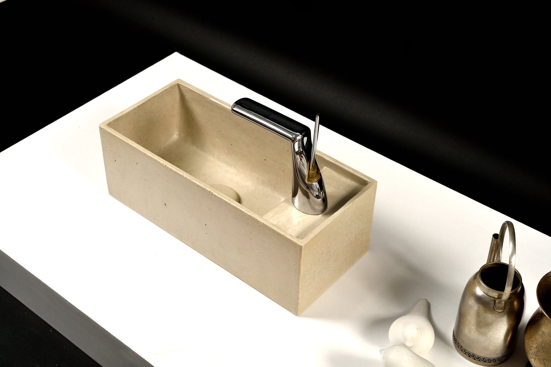 BESPOKE - Tailor Made Bathroom Sink, Handcrafted Concrete Basin. - robertotiranti.shop