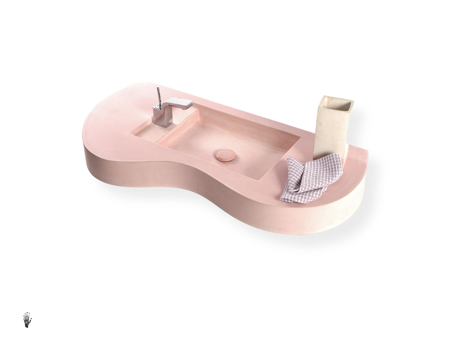 BESPOKE Bathroom Brilliance : Introducing Our Integrated Sink Countertop with Timeless Round Edges - robertotiranti.shop
