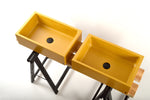 Witi Concrete Vessel Sink – Deep Corn Yellow Handmade Modern Vanity Basin