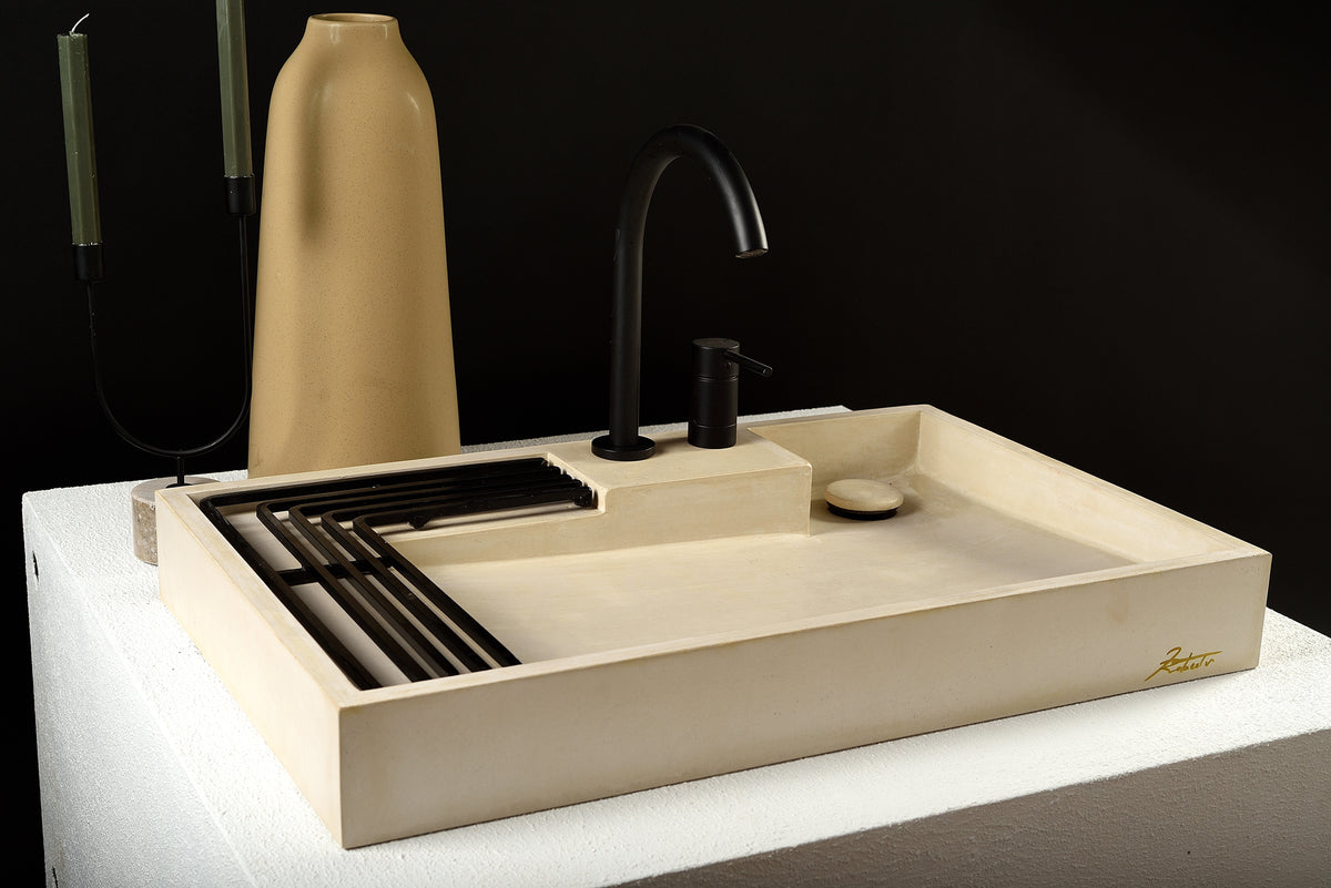 DORIAN ATRIUM Concrete Sink | Handmade Architectural Bathroom Basin |