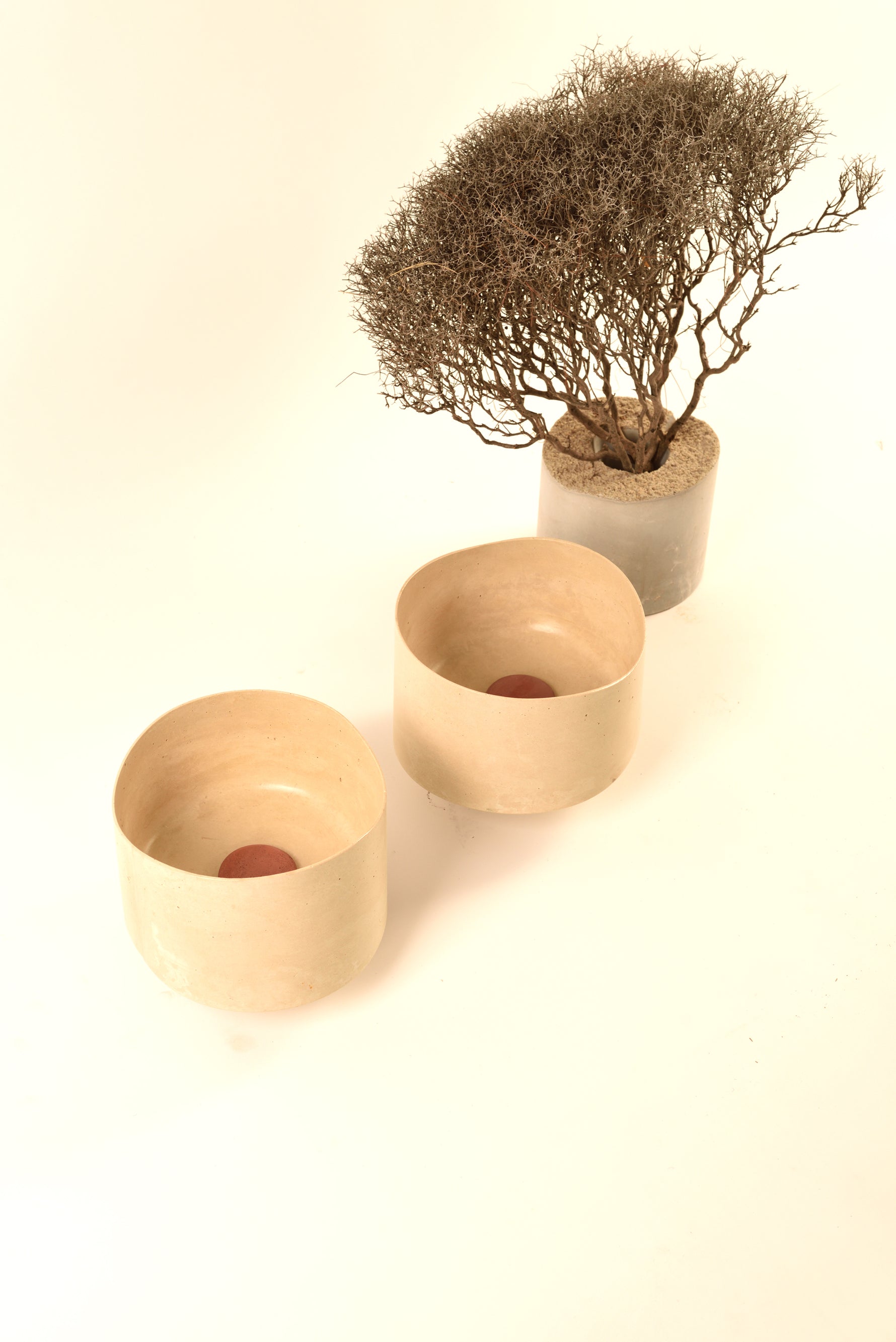 Libby Extra Small Sink: The Waveform Stone Washbasin - Bespoke Collection - robertotiranti.shop
