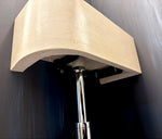 Luma Curve Concrete Sink | Small Sand Wall Mounted Basin (Floating Sink) - robertotiranti.shop