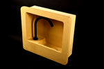 The Tiranti Sink  – Banana Yellow Wall-Mounted Basin | Handmade Minimalist Bathroom Vanity - robertotiranti.shop