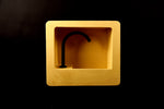 The Tiranti Sink  – Banana Yellow Wall-Mounted Basin | Handmade Minimalist Bathroom Vanity - robertotiranti.shop