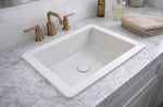 Drop-In Concrete Sink – Off-White Satin Finish - robertotiranti.shop