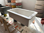 Drop-In Concrete Sink – Off-White Satin Finish - robertotiranti.shop