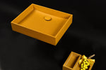 Plint 50 Concrete Sink – Minimal Square Bathroom Basin | Handmade Modern Vanity Sink - robertotiranti.shop
