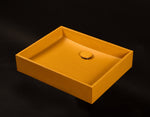 Plint 50 Concrete Sink – Minimal Square Bathroom Basin | Handmade Modern Vanity Sink - robertotiranti.shop