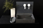 Plint Concrete Sink with Backsplash Extension – Designed for Long-Spout Faucets - robertotiranti.shop