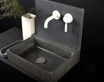 Plint Concrete Sink with Backsplash Extension – Designed for Long-Spout Faucets - robertotiranti.shop
