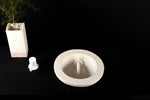 Tholos – Drop-In Concrete Sink with Integrated Spout | Sculptural Round Bathroom Basin | Handmade in Greece - robertotiranti.shop