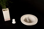 Tholos – Drop-In Concrete Sink with Integrated Spout | Sculptural Round Bathroom Basin | Handmade in Greece - robertotiranti.shop