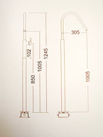 Stilion Handmade Ivory Concrete Freestanding Sink with Brushed Bronze Faucet - robertotiranti.shop