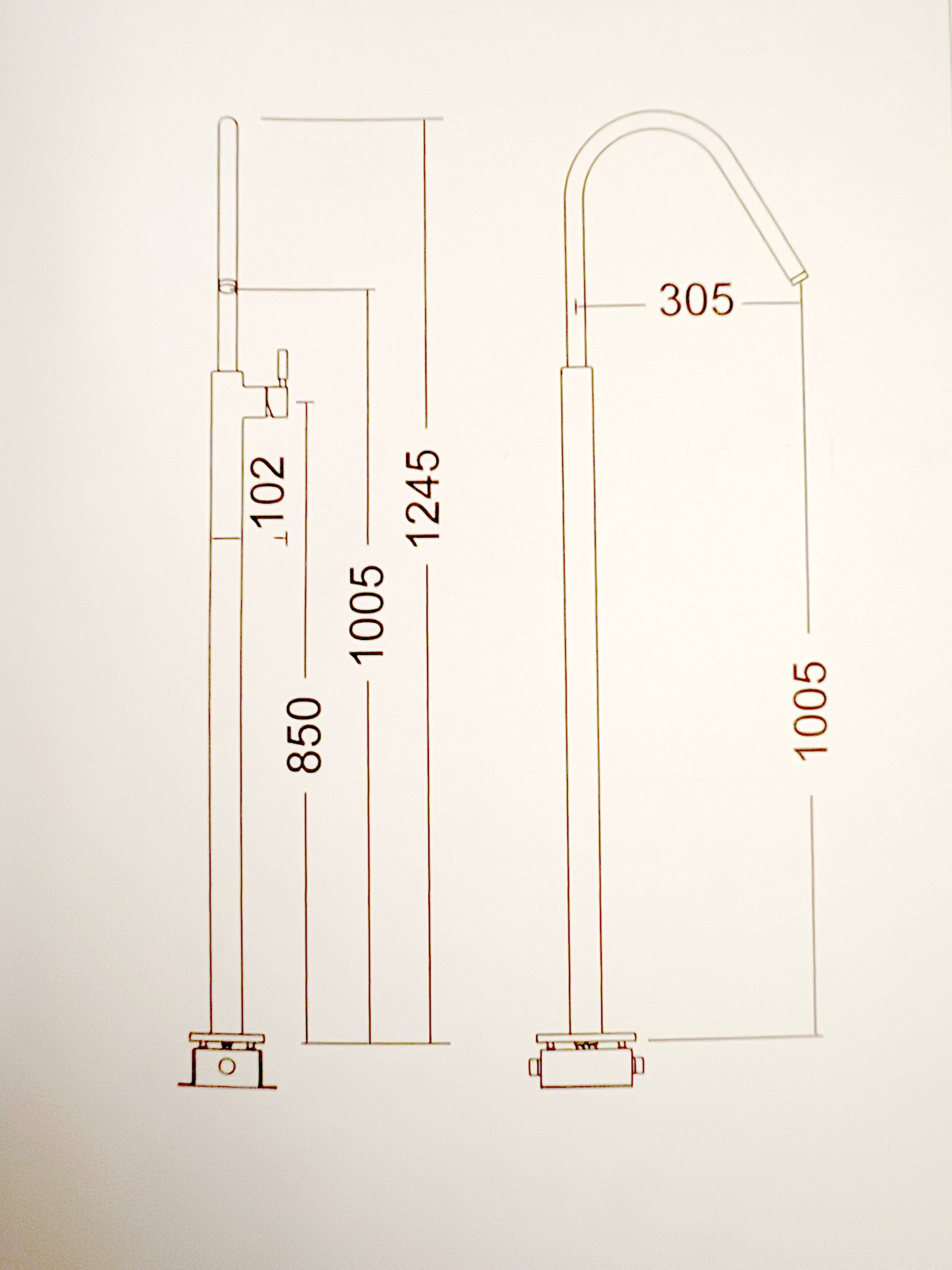 Stilion Handmade Ivory Concrete Freestanding Sink with Brushed Bronze Faucet - robertotiranti.shop