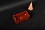 Handmade Concrete Vessel Sink, Red Rectangular Basin ,Bespoke Compact Powder Room Vanity - robertotiranti.shop