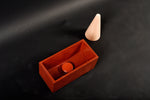 Handmade Concrete Vessel Sink, Red Rectangular Basin ,Bespoke Compact Powder Room Vanity - robertotiranti.shop