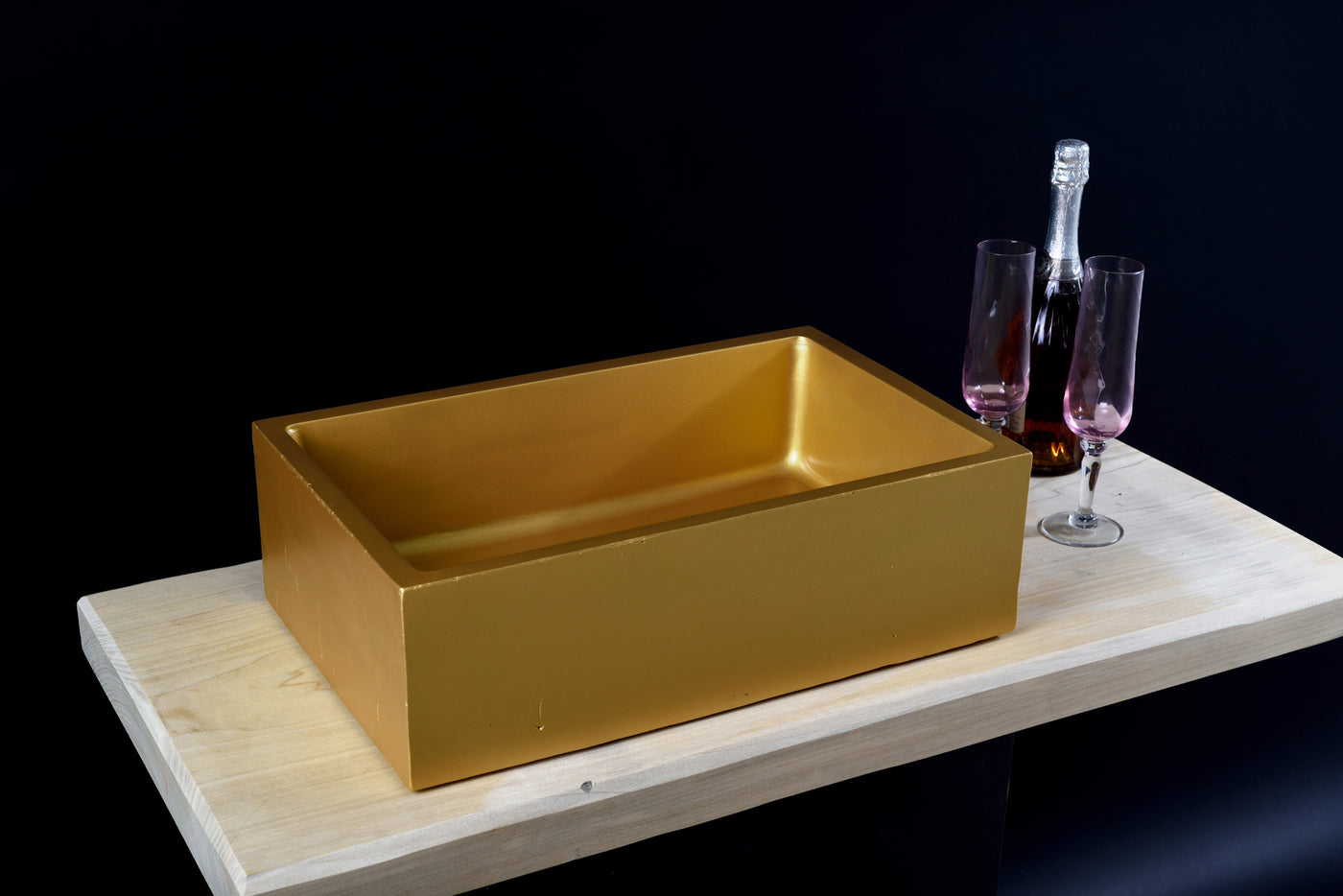 Gold Color Washbasin - robertotiranti.shop