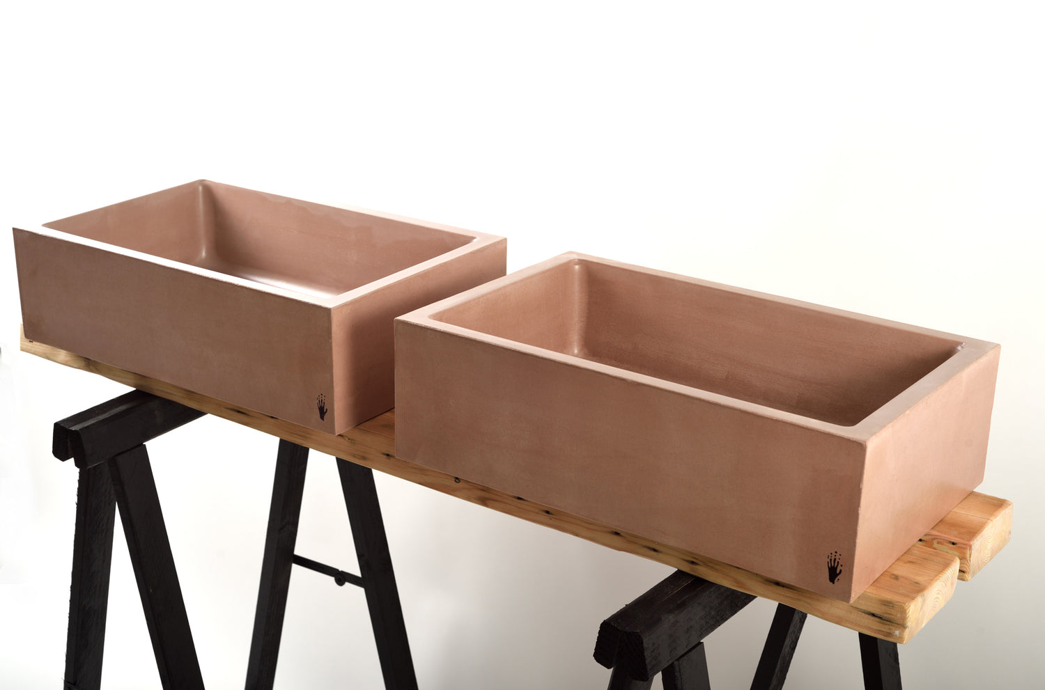 Witi Concrete Vessel Sink – Dust Brown Handmade Vanity Basin – Modern Artisan Washbasin