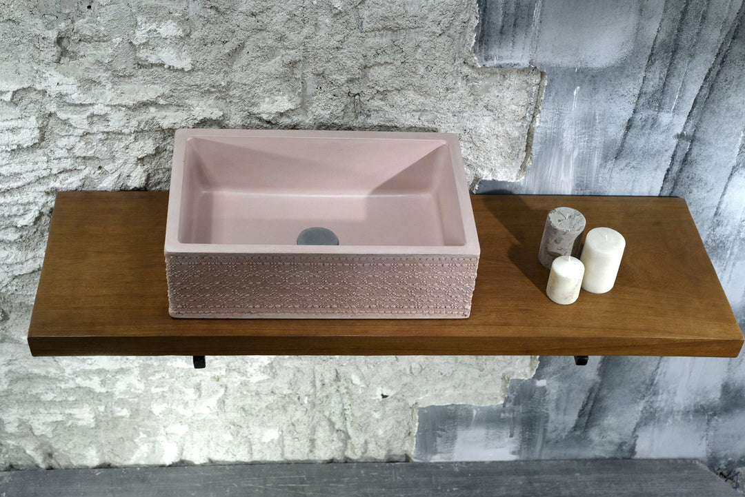Morphi - Pink Pale Concrete Sink - robertotiranti.shop