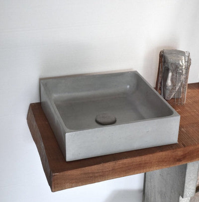 Plint 40 - Grey Concrete Vessel Sink - robertotiranti.shop