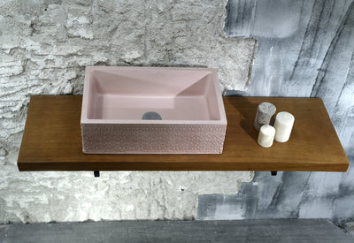 Morphi - Pink Pale Concrete Sink - robertotiranti.shop