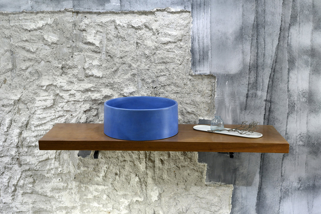 Oi - Blue Concrete Sink Bathroom - robertotiranti.shop