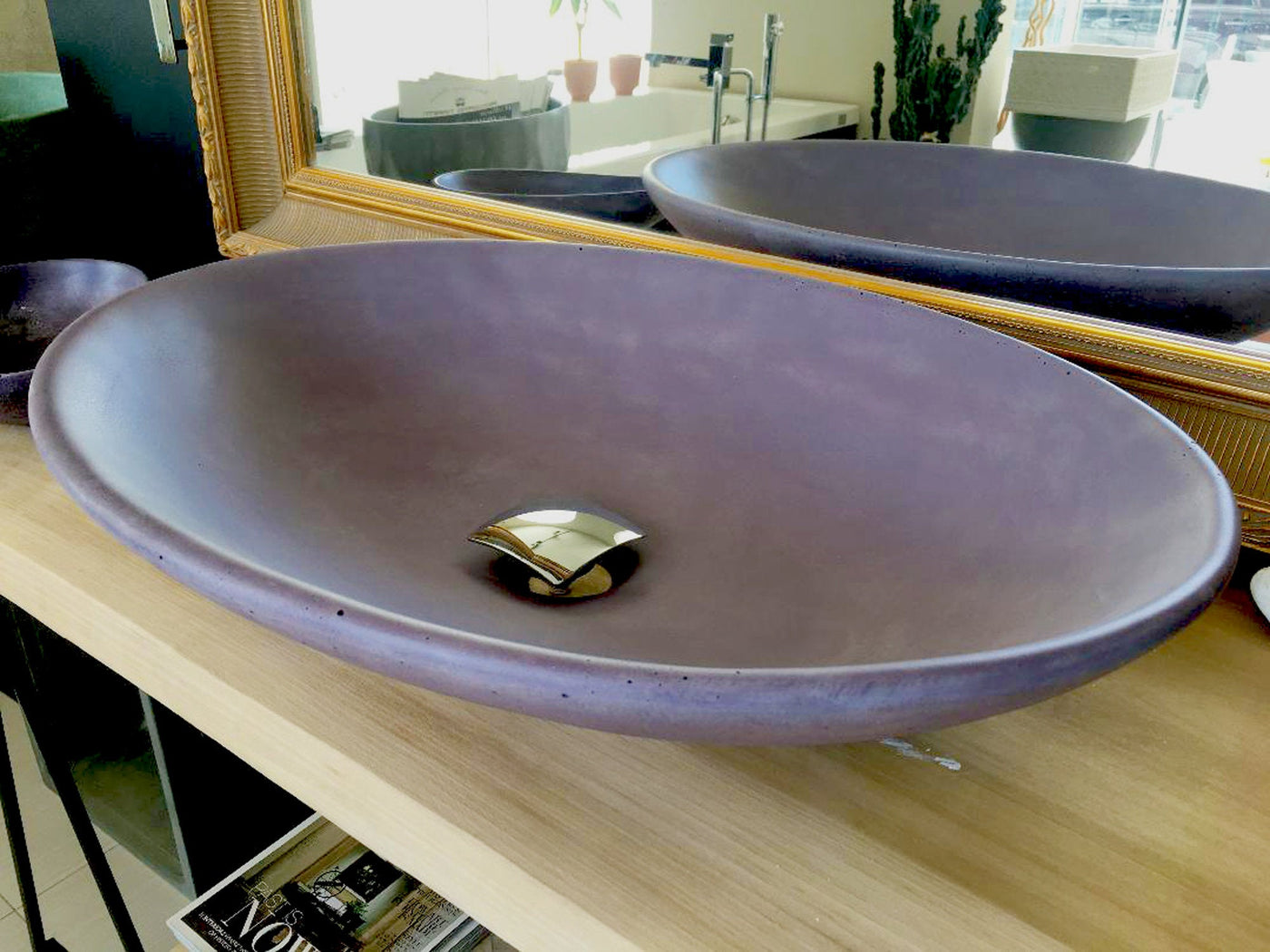 Ilusia - Purple Concrete Sink - robertotiranti.shop