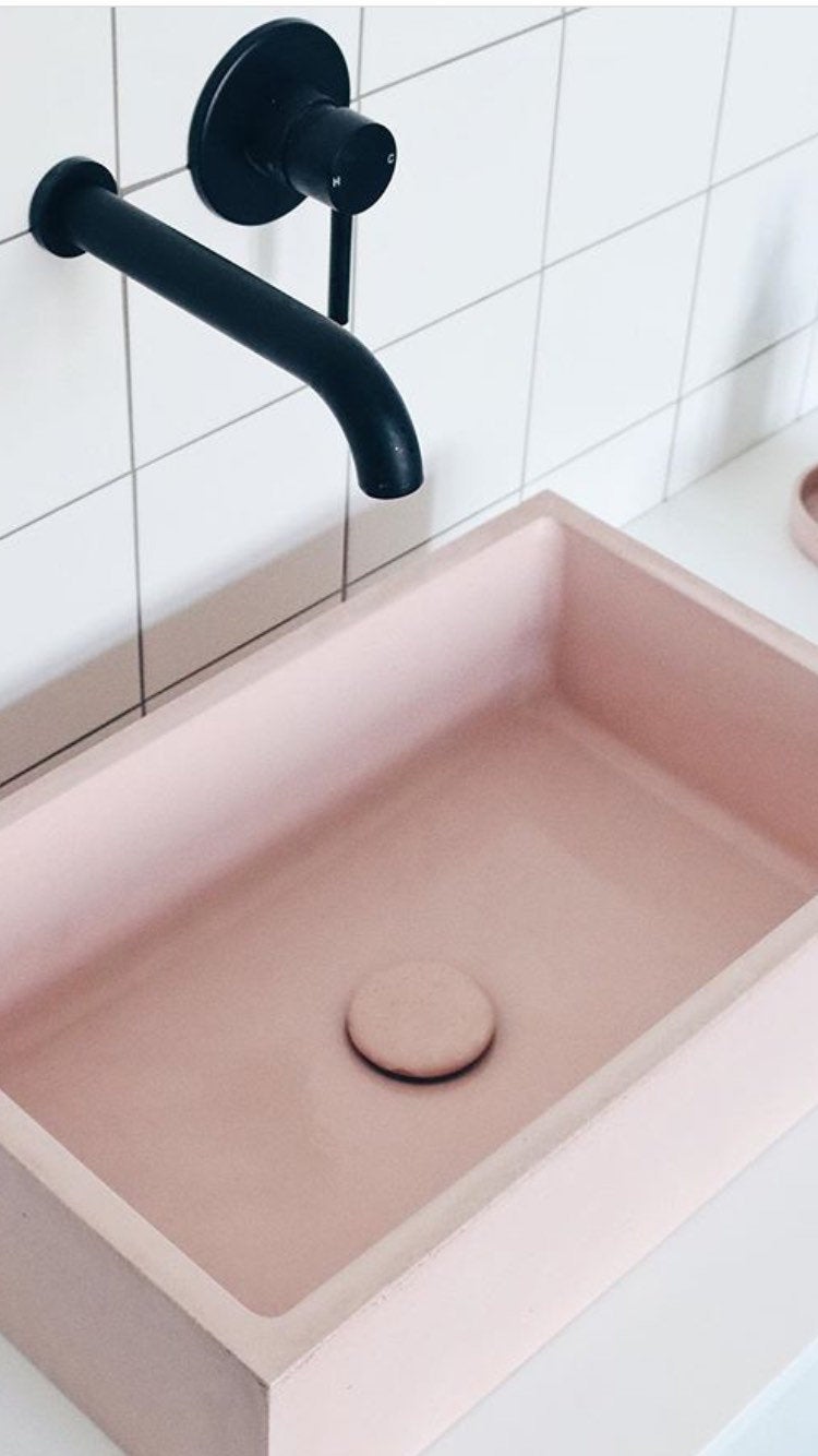 Witi - Pale Pink Bathroom Sink - robertotiranti.shop