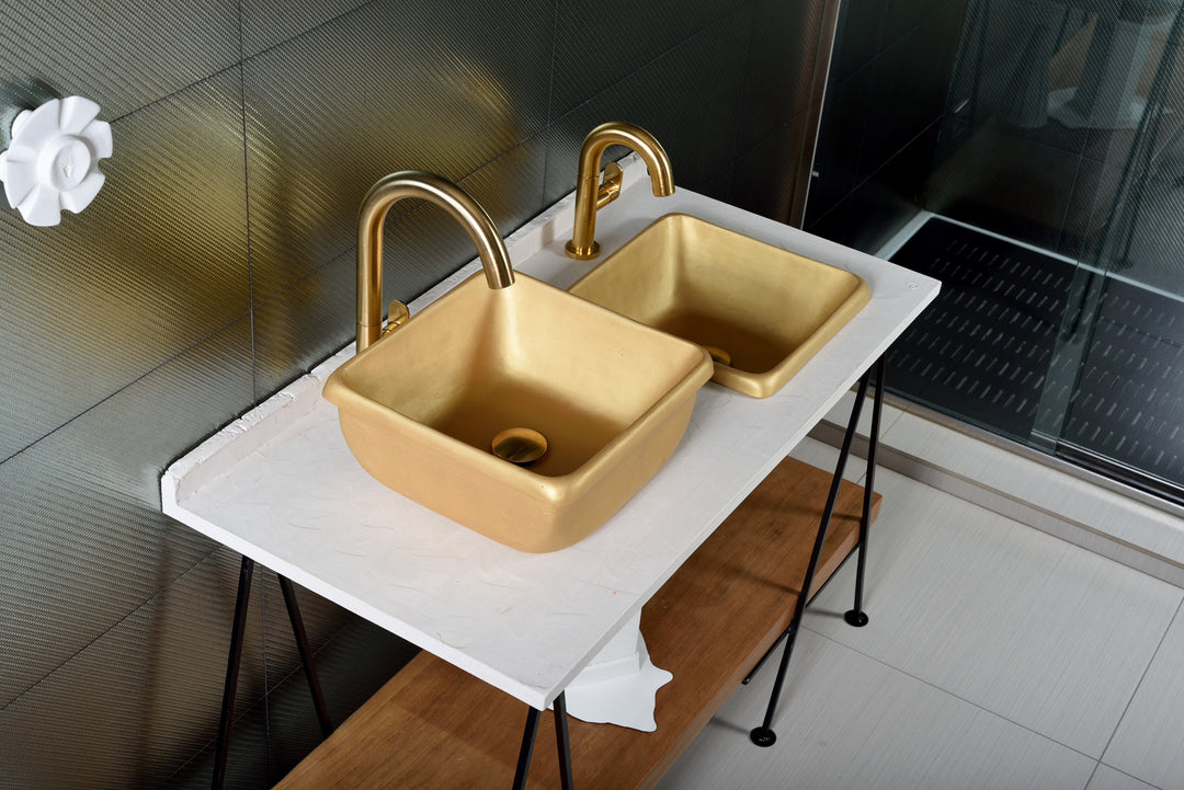Kalo - Gold Bathroom Sink - robertotiranti.shop