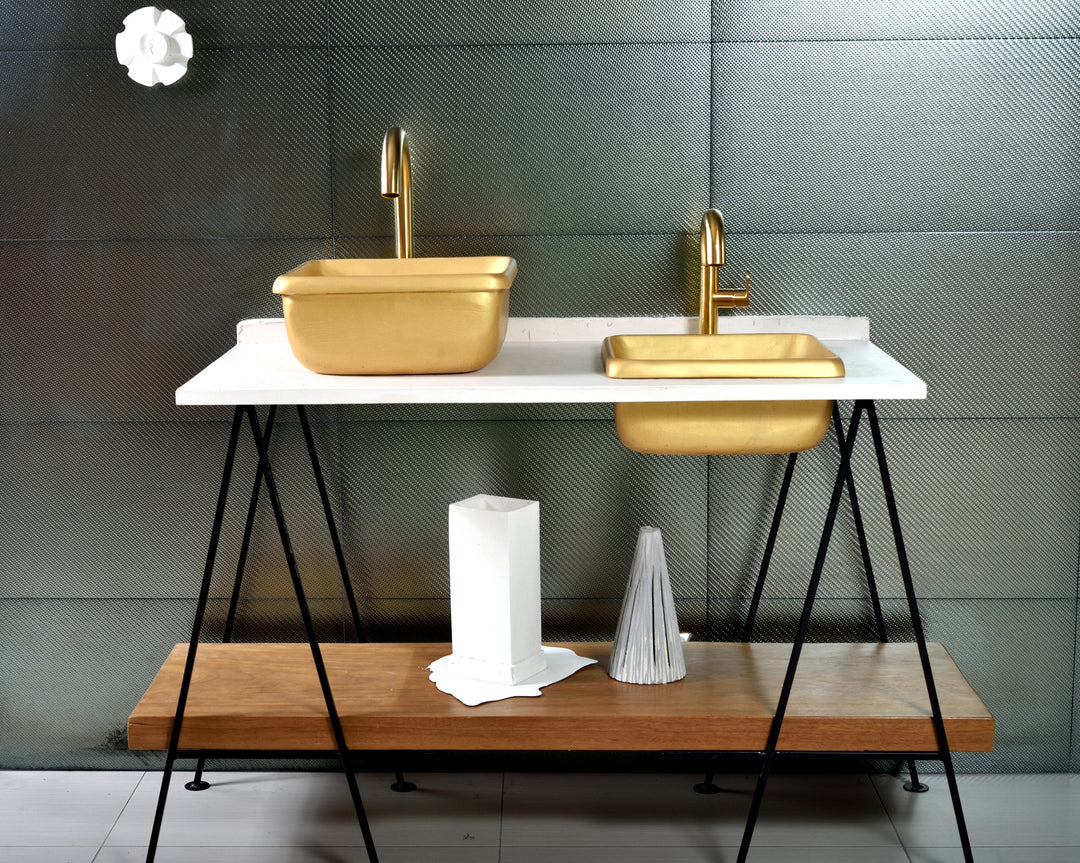 Kalo - Gold Bathroom Sink - robertotiranti.shop